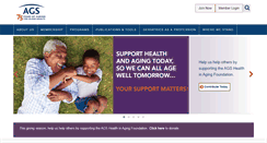 Desktop Screenshot of americangeriatrics.org